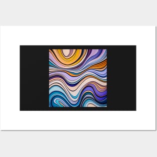 Abstract fluid art Posters and Art